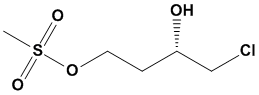 Molecular Structure of 138915-38-5 (1,3-Butanediol, 4-chloro-, 1-methanesulfonate, (S)-)
